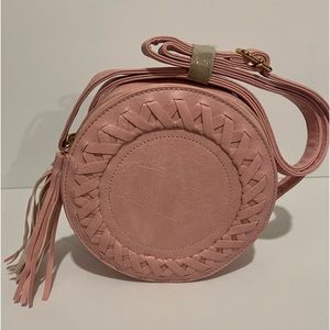 Women’s Crossbody Bag with tassel - Pink